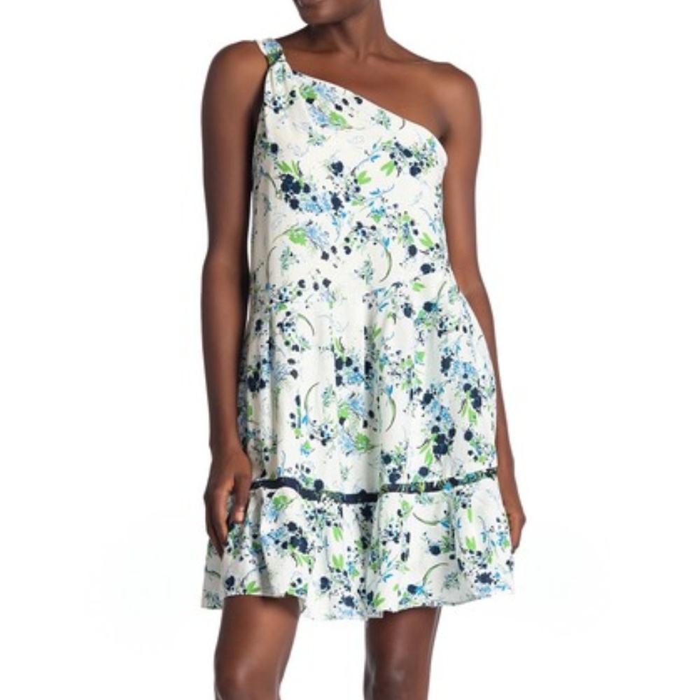 Free People NWT All Mine Minidress White Blue - Picture 2 of 4